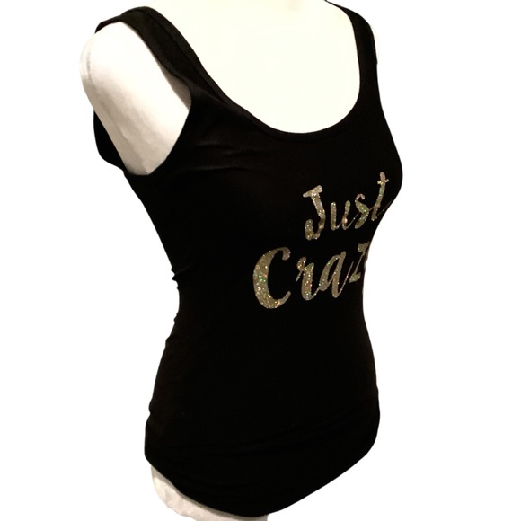 No Boundaries Black Tank Top with Gold Lettering - Picture 2 of 6